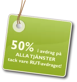 info rut avdraget vid städtjänster